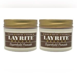Layrite Superhold Pomade 4.25 Oz (Pack of 2)